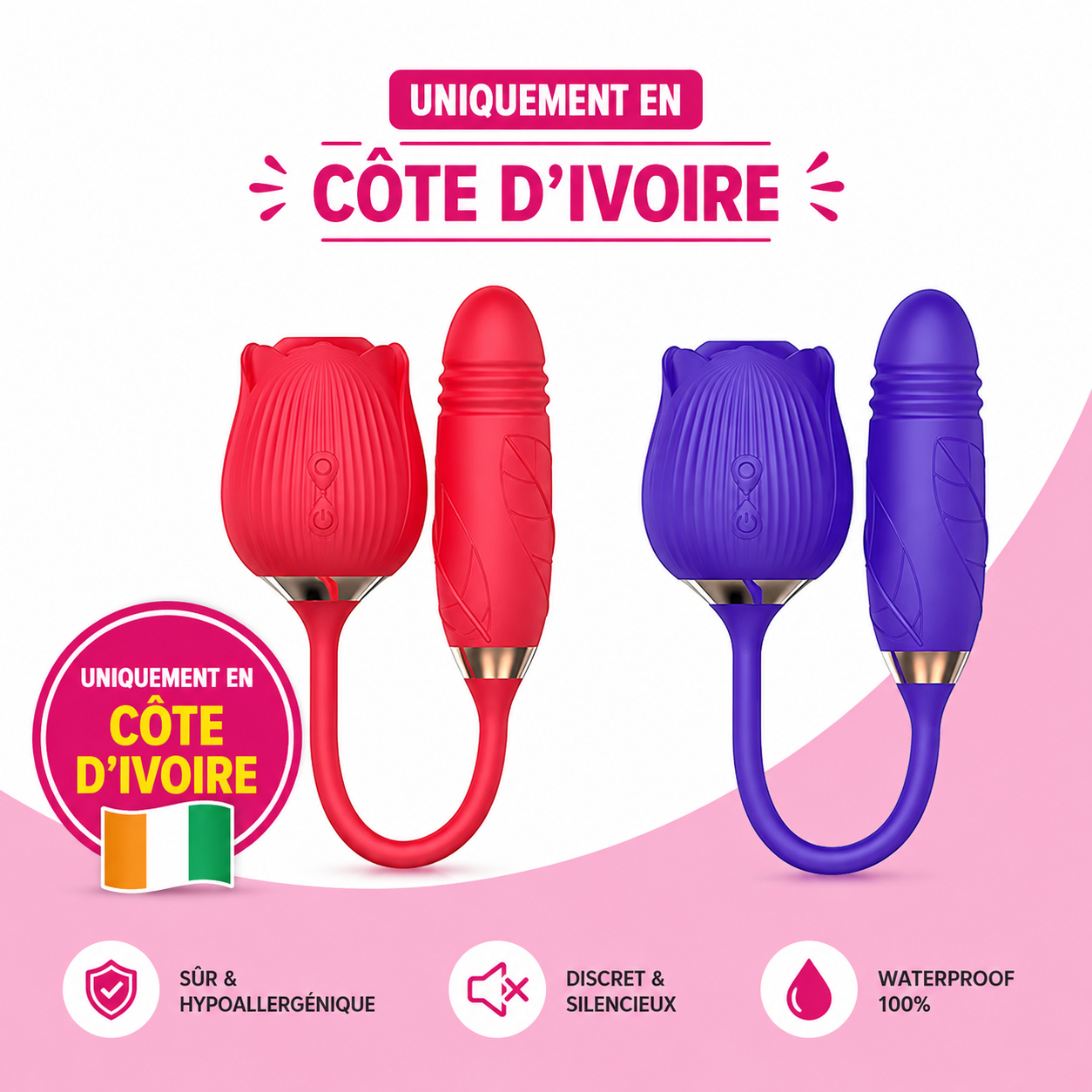 VIBRO DOUBLE AVEC ROSE